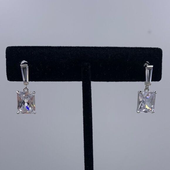 New, no tags. Sapphire/ diamond 3 stack ring, adjustable size, solid sterling - Picture 12 of 14